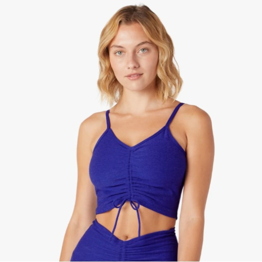 Beyond yoga space dye centered cropped tank